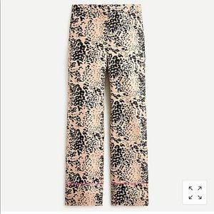 J. Crew High-rise Peyton pant in leopard print